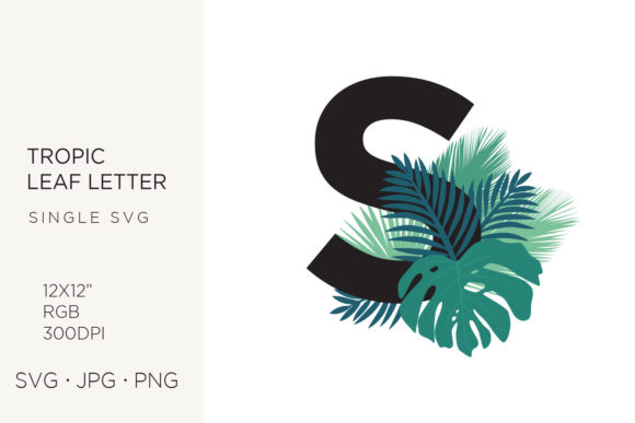 Bringing the Tropics to Life: Creative Uses for Palm Leaf Letter S Clipart