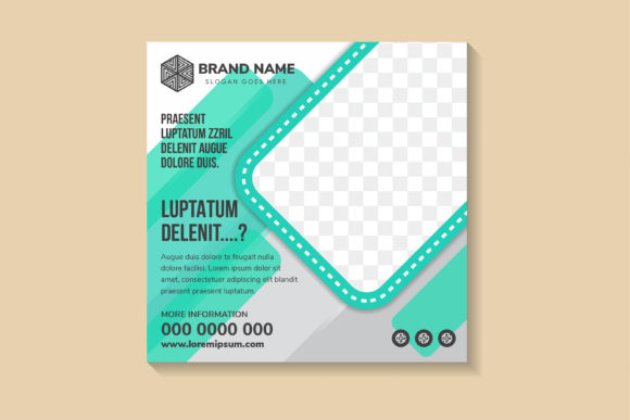 Diagonal Rectangle Green Square Banner: A Practical Guide to Modern Social Media Templates
