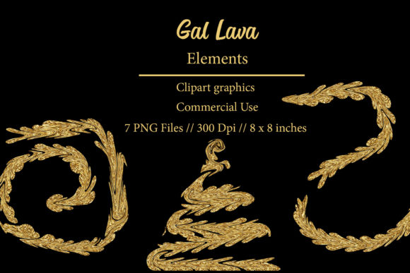 Gal Lava Brush Stroke Clipart
