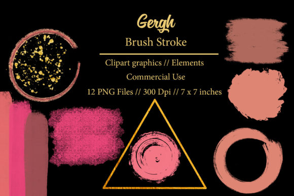 Gergh Brush Stroke Clipart Element Guide
