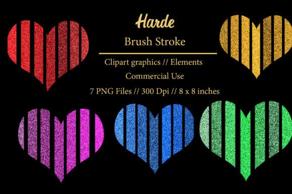 Harde Brush Stroke Clipart Element Guide