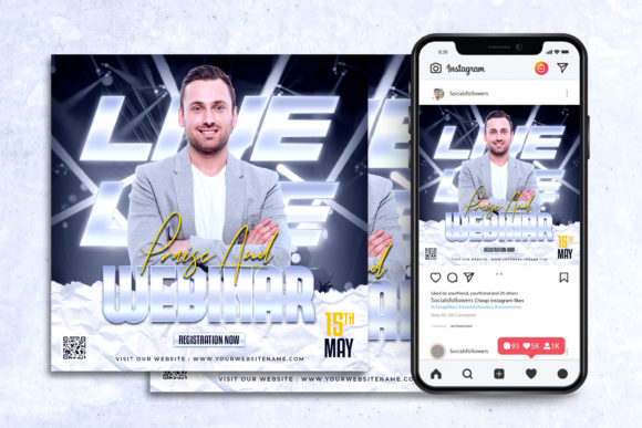 Maximizing Reach with a Professional Business Webinar Social Media Post Template