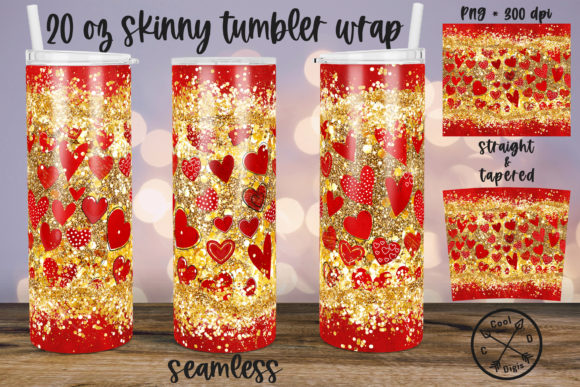 Valentines Day Red Glitter Heart Tumbler: A Guide to Custom Sublimation Designs